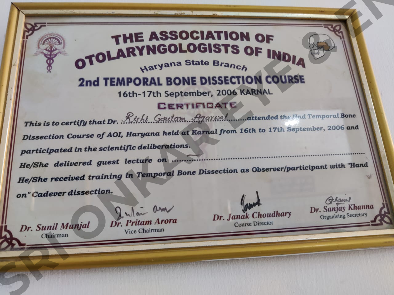 Sri Onkar Eye & ENT Care Centre | Awards | Ambala's best ENT Hospital