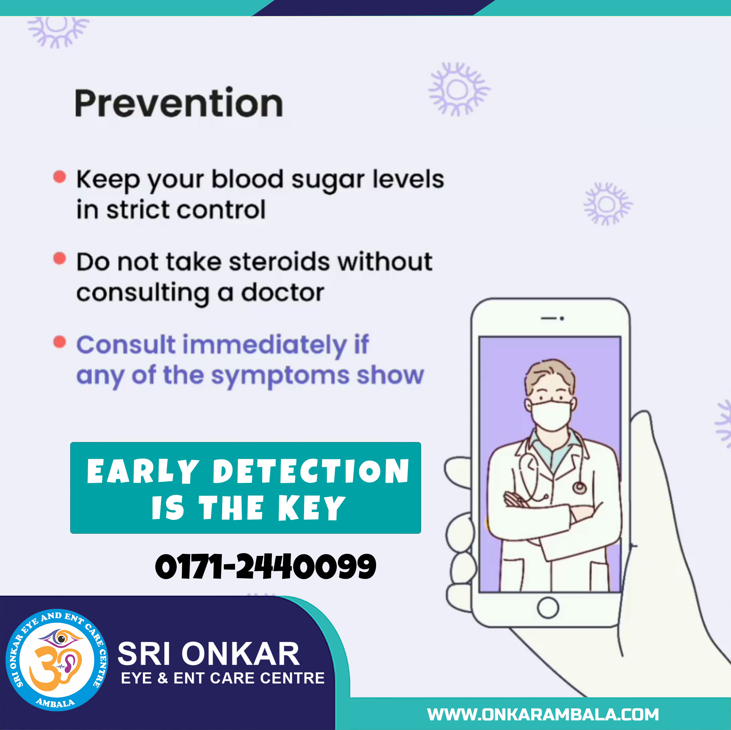 Prevention of Black Fungus | Sri Onkar Eye & ENT Care Centre | Dr. Rishi Gautam Aggarwal